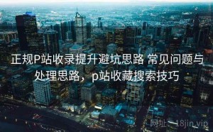 正规P站收录提升避坑思路 常见问题与处理思路，p站收藏搜索技巧