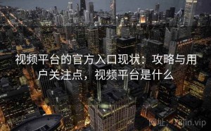 视频平台的官方入口现状：攻略与用户关注点，视频平台是什么