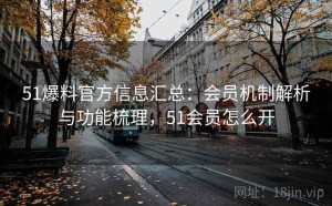 51爆料官方信息汇总：会员机制解析与功能梳理，51会员怎么开