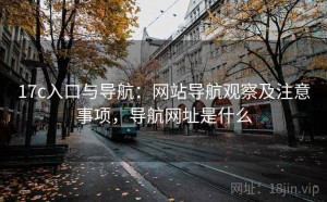 17c入口与导航：网站导航观察及注意事项，导航网址是什么