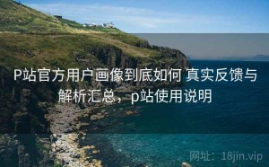 P站官方用户画像到底如何 真实反馈与解析汇总，p站使用说明