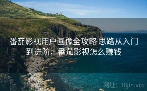 番茄影视用户画像全攻略 思路从入门到进阶，番茄影视怎么赚钱