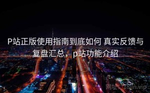 P站正版使用指南到底如何 真实反馈与复盘汇总，p站功能介绍