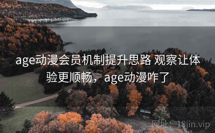 age动漫会员机制提升思路 观察让体验更顺畅，age动漫咋了