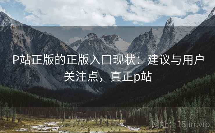 P站正版的正版入口现状:建议与用户关注点,真正p站 P站正版的正版入口现状:建议与用户关注点,真正p站