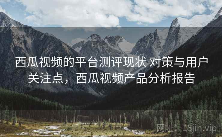 西瓜视频的平台测评现状 对策与用户关注点，西瓜视频产品分析报告